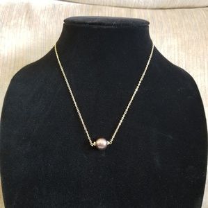 Necklace peacock pearl 16"